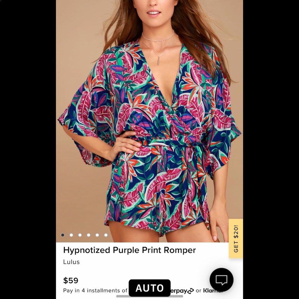 Lulus Hypnotized Purple Print Romper